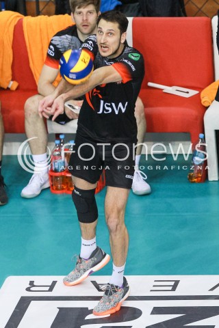  23.04.2017 RZESZOW<br />SIATKOWKA PLUSLIGA 2016/2017 MEN VOLLEYBALL POLAND POLISH PLUS LIGA LEAGUE SEASON 2016/2017 <br />MECZ  O 3. MIEJSCE - II MECZ<br />MECZ ASSECO RESOVIA RZESZOW - JASTRZEBSKI WEGIEL <br />N/Z JASON DEROCCO SYLWETKA <br /> 