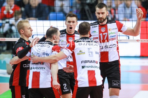  23.04.2017 RZESZOW<br />SIATKOWKA PLUSLIGA 2016/2017 MEN VOLLEYBALL POLAND POLISH PLUS LIGA LEAGUE SEASON 2016/2017 <br />MECZ  O 3. MIEJSCE - II MECZ<br />MECZ ASSECO RESOVIA RZESZOW - JASTRZEBSKI WEGIEL <br />N/Z THOMAS JAESCHKE MARCIN MOZDZONEK MARCIN KARAKULA RADOSC EMOCJE <br /> 