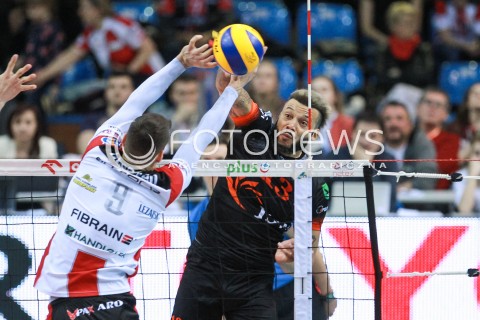  23.04.2017 RZESZOW<br />SIATKOWKA PLUSLIGA 2016/2017 MEN VOLLEYBALL POLAND POLISH PLUS LIGA LEAGUE SEASON 2016/2017 <br />MECZ  O 3. MIEJSCE - II MECZ<br />MECZ ASSECO RESOVIA RZESZOW - JASTRZEBSKI WEGIEL <br />N/Z SALVADOR HIDALGO OLIVA <br /> 