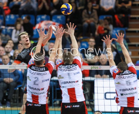  23.04.2017 RZESZOW<br />SIATKOWKA PLUSLIGA 2016/2017 MEN VOLLEYBALL POLAND POLISH PLUS LIGA LEAGUE SEASON 2016/2017 <br />MECZ  O 3. MIEJSCE - II MECZ<br />MECZ ASSECO RESOVIA RZESZOW - JASTRZEBSKI WEGIEL <br />N/Z MACIEJ MUZAJ <br /> 