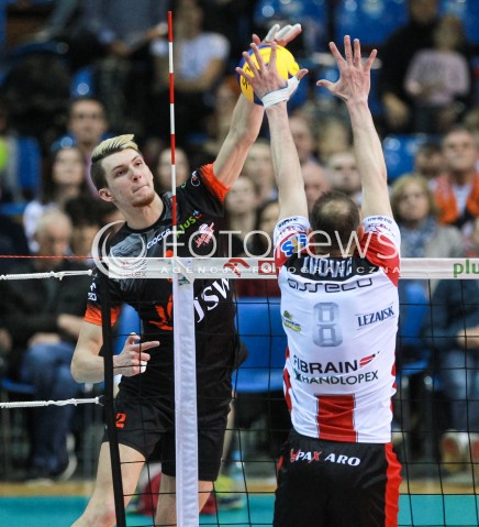  23.04.2017 RZESZOW<br />SIATKOWKA PLUSLIGA 2016/2017 MEN VOLLEYBALL POLAND POLISH PLUS LIGA LEAGUE SEASON 2016/2017 <br />MECZ  O 3. MIEJSCE - II MECZ<br />MECZ ASSECO RESOVIA RZESZOW - JASTRZEBSKI WEGIEL <br />N/Z MACIEJ MUZAJ <br /> 