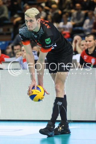  23.04.2017 RZESZOW<br />SIATKOWKA PLUSLIGA 2016/2017 MEN VOLLEYBALL POLAND POLISH PLUS LIGA LEAGUE SEASON 2016/2017 <br />MECZ  O 3. MIEJSCE - II MECZ<br />MECZ ASSECO RESOVIA RZESZOW - JASTRZEBSKI WEGIEL <br />N/Z MACIEJ MUZAJ SYLWETKA <br /> 