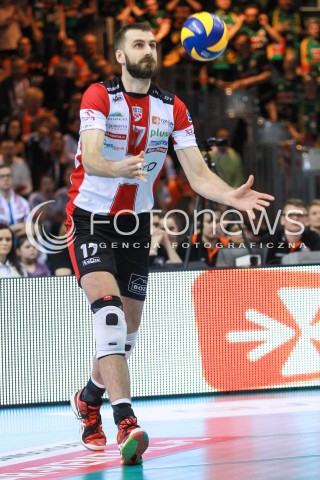  23.04.2017 RZESZOW<br />SIATKOWKA PLUSLIGA 2016/2017 MEN VOLLEYBALL POLAND POLISH PLUS LIGA LEAGUE SEASON 2016/2017 <br />MECZ  O 3. MIEJSCE - II MECZ<br />MECZ ASSECO RESOVIA RZESZOW - JASTRZEBSKI WEGIEL <br />N/Z MARCIN MOZDZONEK SYLWETKA <br /> 