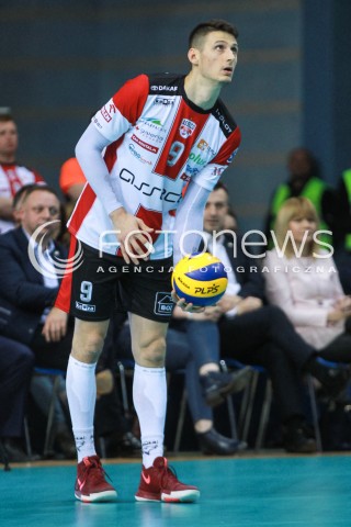  23.04.2017 RZESZOW<br />SIATKOWKA PLUSLIGA 2016/2017 MEN VOLLEYBALL POLAND POLISH PLUS LIGA LEAGUE SEASON 2016/2017 <br />MECZ  O 3. MIEJSCE - II MECZ<br />MECZ ASSECO RESOVIA RZESZOW - JASTRZEBSKI WEGIEL <br />N/Z THIBAULT ROSSARD SYLWETKA <br /> 