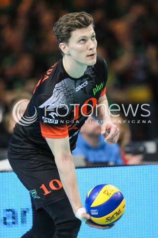  23.04.2017 RZESZOW<br />SIATKOWKA PLUSLIGA 2016/2017 MEN VOLLEYBALL POLAND POLISH PLUS LIGA LEAGUE SEASON 2016/2017 <br />MECZ  O 3. MIEJSCE - II MECZ<br />MECZ ASSECO RESOVIA RZESZOW - JASTRZEBSKI WEGIEL <br />N/Z LUKAS KAMPA SYLWETKA <br /> 