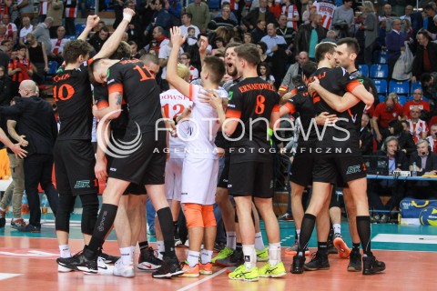  23.04.2017 RZESZOW<br />SIATKOWKA PLUSLIGA 2016/2017 MEN VOLLEYBALL POLAND POLISH PLUS LIGA LEAGUE SEASON 2016/2017 <br />MECZ  O 3. MIEJSCE - II MECZ<br />MECZ ASSECO RESOVIA RZESZOW - JASTRZEBSKI WEGIEL <br />N/Z RADOSC EMOCJE ZWYCIESTWO EMOCJE 3 MIEJSCE MEDAL<br /> 