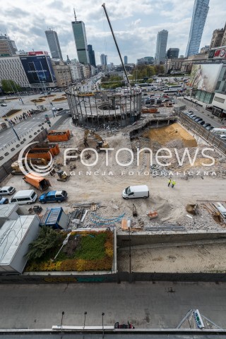  24.04.2017 WARSZAWA<br />ROZBIORKA SZKIELETU ROTUNDY<br />N/Z ROZBIORKA SZKIELETU ROTUNDY<br /> 
