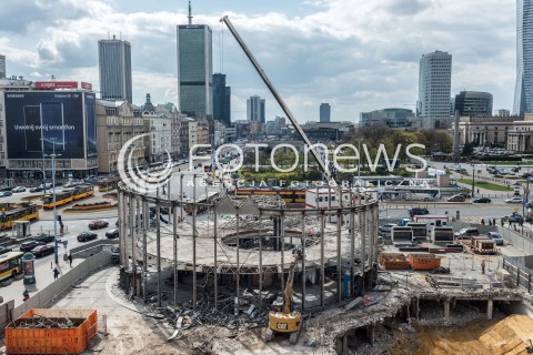 Rozbiórka Rotundy w Warszawie