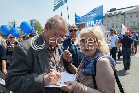  06.05.2017 WARSZAWA<br />MARSZ WOLNOSCI<br />N/Z ADAM MICHNIK<br /> 