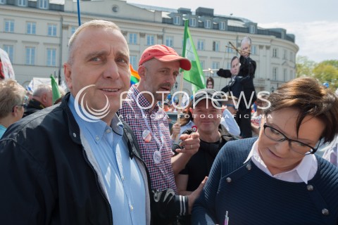  06.05.2017 WARSZAWA<br />MARSZ WOLNOSCI<br />N/Z GRZEGORZ SCHETYNA EWA KOPACZ<br /> 