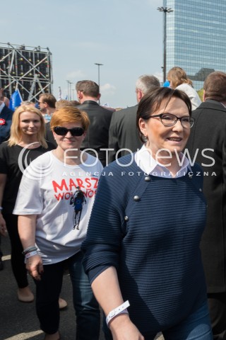  06.05.2017 WARSZAWA<br />MARSZ WOLNOSCI<br />N/Z EWA KOPACZ<br /> 