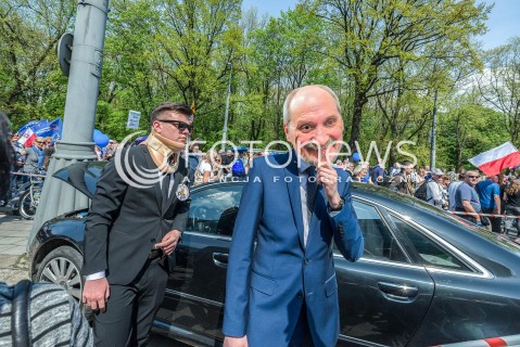  06.05.2017 WARSZAWA<br />MARSZ WOLNOSCI<br />N/Z ANTONI MACIEREWICZ BOR<br /> 