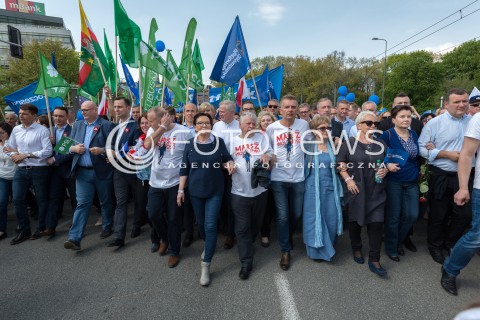  06.05.2017 WARSZAWA<br />MARSZ WOLNOSCI<br />N/Z RYSZARD PETRU BORYS BUDKA MALGORZATA KIDAWA BLONSKA EWA KOPACZ  WLADYSLAW KOSINIAK KAMYSZ BOGDAN BORUSEWICZ KATARZYNA LUBNAUER HANNA GRONKIEWICZ WALTZ ANDRZEJ HALICKI<br /> 