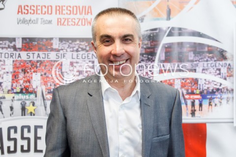  11.05.2017 RZESZOW <br />SIATKOWKA <br />PREZENTACJA NOWEGO TRENERA ASSECO RESOVII RZESZOW NA SEZON 2017/2018<br />N/Z ROBERTO SERNIOTTI ( NOWY TRENER ) <br /> 