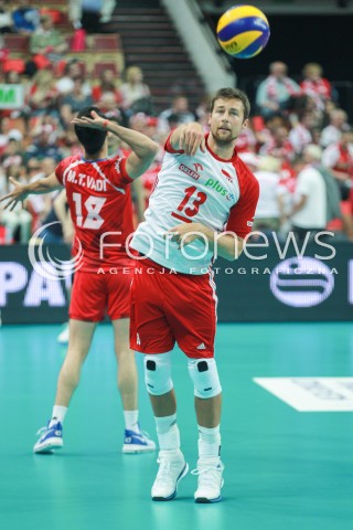  20.05.2017 KATOWICE <br />SIATKOWKA MEZCZYZN <br />ALEJA GWIAZD SIATKOWKI<br />MECZ TOWARZYSKI POLSKA - IRAN<br />N/Z MICHAL KUBIAK SYLWETKA <br /> 