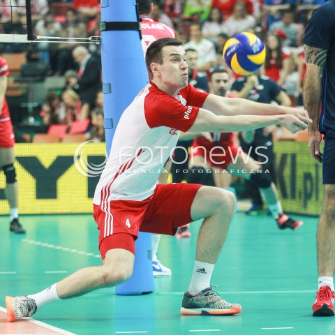  20.05.2017 KATOWICE <br />SIATKOWKA MEZCZYZN <br />ALEJA GWIAZD SIATKOWKI<br />MECZ TOWARZYSKI POLSKA - IRAN<br />N/Z MARCIN KOMENDA SYLWETKA <br /> 