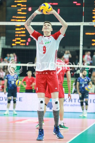  20.05.2017 KATOWICE <br />SIATKOWKA MEZCZYZN <br />ALEJA GWIAZD SIATKOWKI<br />MECZ TOWARZYSKI POLSKA - IRAN<br />N/Z BARTLOMIEJ LEMANSKI SYLWETKA <br /> 