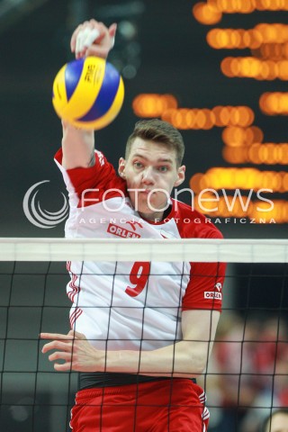  20.05.2017 KATOWICE <br />SIATKOWKA MEZCZYZN <br />ALEJA GWIAZD SIATKOWKI<br />MECZ TOWARZYSKI POLSKA - IRAN<br />N/Z BARTLOMIEJ LEMANSKI SYLWETKA ATAK <br /> 