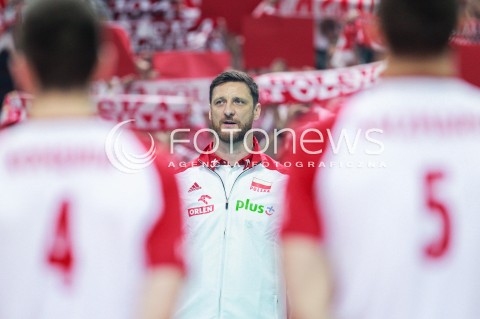  20.05.2017 KATOWICE <br />SIATKOWKA MEZCZYZN <br />ALEJA GWIAZD SIATKOWKI<br />MECZ TOWARZYSKI POLSKA - IRAN<br />N/Z PIOTR GRUSZKA - II TRENER ( ASSISTANT COACH ) <br /> 