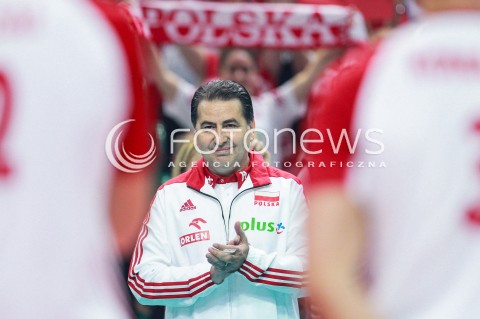  20.05.2017 KATOWICE <br />SIATKOWKA MEZCZYZN <br />ALEJA GWIAZD SIATKOWKI<br />MECZ TOWARZYSKI POLSKA - IRAN<br />N/Z FERDINANDO DE GIORGI - I TRENER ( HEAD COACH )<br /> 