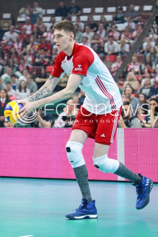  20.05.2017 KATOWICE <br />SIATKOWKA MEZCZYZN <br />ALEJA GWIAZD SIATKOWKI<br />MECZ TOWARZYSKI POLSKA - IRAN<br />N/Z BARLOMIEJ LEMANSKI SYLWETKA<br /> 