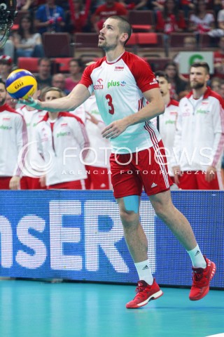  20.05.2017 KATOWICE <br />SIATKOWKA MEZCZYZN <br />ALEJA GWIAZD SIATKOWKI<br />MECZ TOWARZYSKI POLSKA - IRAN<br />N/Z DAWID KONARSKI SYLWETKA<br /> 