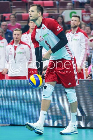  20.05.2017 KATOWICE <br />SIATKOWKA MEZCZYZN <br />ALEJA GWIAZD SIATKOWKI<br />MECZ TOWARZYSKI POLSKA - IRAN<br />N/Z BARTOSZ KUREK SYLWETKA<br /> 