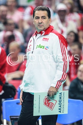  20.05.2017 KATOWICE <br />SIATKOWKA MEZCZYZN <br />ALEJA GWIAZD SIATKOWKI<br />MECZ TOWARZYSKI POLSKA - IRAN<br />N/Z FERDINANDO DE GIORGI - I TRENER ( HEAD COACH ) SYLWETKA<br /> 