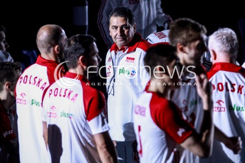  20.05.2017 KATOWICE <br />SIATKOWKA MEZCZYZN <br />ALEJA GWIAZD SIATKOWKI<br />MECZ TOWARZYSKI POLSKA - IRAN<br />N/Z FERDINANDO DE GIORGI - I TRENER ( HEAD COACH ) SYLWETKA<br /> 
