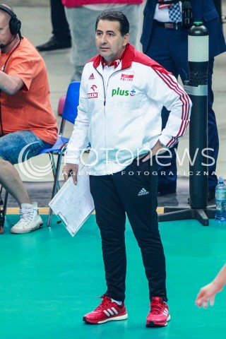  20.05.2017 KATOWICE <br />SIATKOWKA MEZCZYZN <br />ALEJA GWIAZD SIATKOWKI<br />MECZ TOWARZYSKI POLSKA - IRAN<br />N/Z FERDINANDO DE GIORGI - I TRENER ( HEAD COACH ) SYLWETKA <br /> 