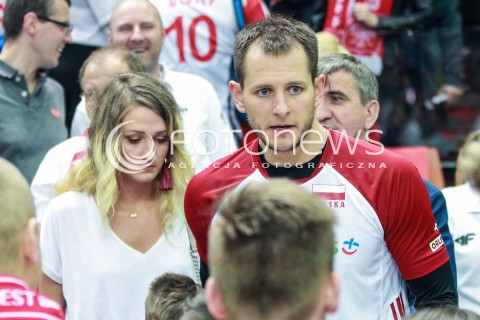  20.05.2017 KATOWICE <br />SIATKOWKA MEZCZYZN <br />ALEJA GWIAZD SIATKOWKI<br />MECZ TOWARZYSKI POLSKA - IRAN<br />N/Z BARTOSZ KUREK ANNA GREJMAN<br /> 