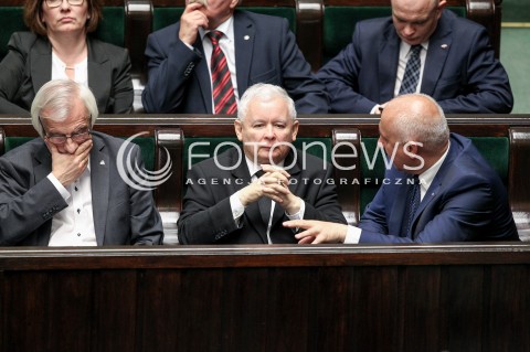  24.05.2017 WARSZAWA SEJM<br />POSIEDZENIE SEJMU RP<br />N/Z JAROSLAW KACZYNSKI RYSZARD TERLECKI JOACHIM BRUDZINSKI<br /> 