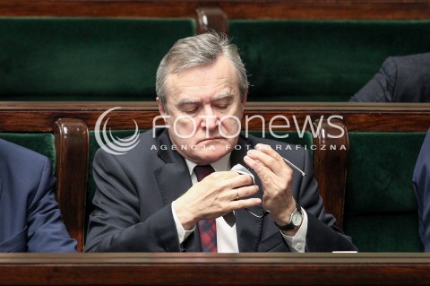  24.05.2017 WARSZAWA SEJM<br />POSIEDZENIE SEJMU RP<br />N/Z PIOTR GLINSKI<br /> 