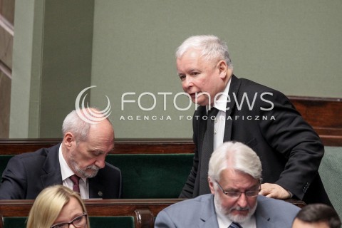  24.05.2017 WARSZAWA SEJM<br />POSIEDZENIE SEJMU RP<br />N/Z JAROSLAW KACZYNSKI ANTONI MACIEREWICZ<br /> 