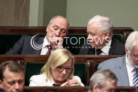  24.05.2017 WARSZAWA SEJM<br />POSIEDZENIE SEJMU RP<br />N/Z JAROSLAW KACZYNSKI ANTONI MACIEREWICZ<br /> 