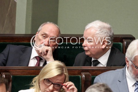  24.05.2017 WARSZAWA SEJM<br />POSIEDZENIE SEJMU RP<br />N/Z JAROSLAW KACZYNSKI ANTONI MACIEREWICZ<br /> 