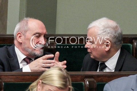  24.05.2017 WARSZAWA SEJM<br />POSIEDZENIE SEJMU RP<br />N/Z JAROSLAW KACZYNSKI ANTONI MACIEREWICZ<br /> 