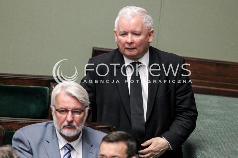  24.05.2017 WARSZAWA SEJM<br />POSIEDZENIE SEJMU RP<br />N/Z JAROSLAW KACZYNSKI WITOLD WASZCZYKOWSKI<br /> 