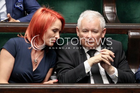  24.05.2017 WARSZAWA SEJM<br />POSIEDZENIE SEJMU RP<br />N/Z JAROSLAW KACZYNSKI BERNADETA KRYNICKA<br /> 
