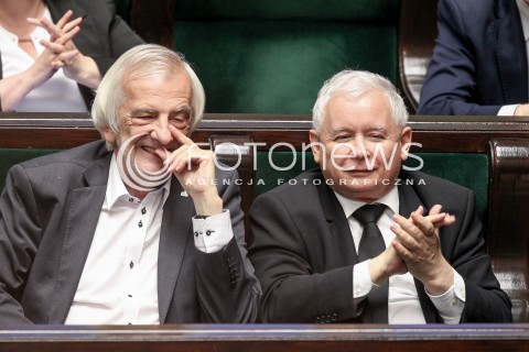  24.05.2017 WARSZAWA SEJM<br />POSIEDZENIE SEJMU RP<br />N/Z JAROSLAW KACZYNSKI RYSZARD TERLECKI<br /> 