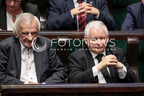  24.05.2017 WARSZAWA SEJM<br />POSIEDZENIE SEJMU RP<br />N/Z JAROSLAW KACZYNSKI RYSZARD TERLECKI<br /> 