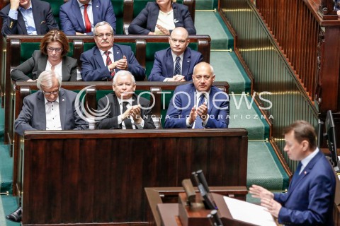  24.05.2017 WARSZAWA SEJM<br />POSIEDZENIE SEJMU RP<br />N/Z JAROSLAW KACZYNSKI MARIUSZ BLASZCZAK<br /> 