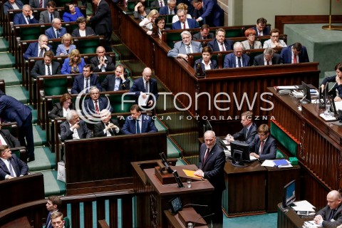  24.05.2017 WARSZAWA SEJM<br />POSIEDZENIE SEJMU RP<br />N/Z SALA OBRAD POSLOWIE JAROSLAW KACZYNSKI MINISTER OBRONY ANTONI MACIEREWICZ<br /> 