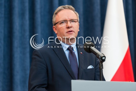  24.05.2017 WARSZAWA<br />KONFERENCJA PRASOWA SZEFA GABINETU PREZYDENTA RP<br />N/Z KRZYSZTOF SZCZERSKI - SZEF KABINETU PREZYDENTA RP <br /> 