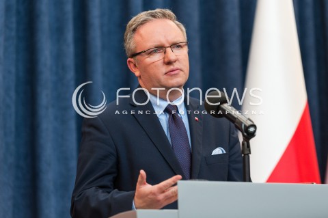  24.05.2017 WARSZAWA<br />KONFERENCJA PRASOWA SZEFA GABINETU PREZYDENTA RP<br />N/Z KRZYSZTOF SZCZERSKI - SZEF KABINETU PREZYDENTA RP <br /> 