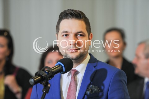  26.05.2017 WARSZAWA MINISTERSTWO SPRAWIEDLIWOSCI<br />KONFERENCJA PRASOWA DOTYCZACA POWOLANIA CZLONKOW RADY SPOLECZNEJ PRZY KOMISJI WERYFIKACYJNEJ<br />N/Z WICEMINISTER PATRYK JAKI<br /> 