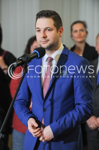  26.05.2017 WARSZAWA MINISTERSTWO SPRAWIEDLIWOSCI<br />KONFERENCJA PRASOWA DOTYCZACA POWOLANIA CZLONKOW RADY SPOLECZNEJ PRZY KOMISJI WERYFIKACYJNEJ<br />N/Z WICEMINISTER PATRYK JAKI<br /> 