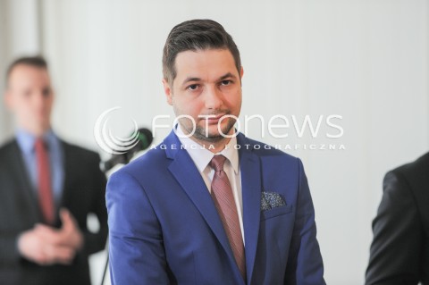  26.05.2017 WARSZAWA MINISTERSTWO SPRAWIEDLIWOSCI<br />KONFERENCJA PRASOWA DOTYCZACA POWOLANIA CZLONKOW RADY SPOLECZNEJ PRZY KOMISJI WERYFIKACYJNEJ<br />N/Z WICEMINISTER PATRYK JAKI<br /> 