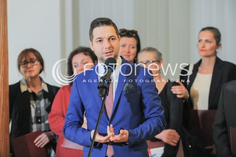  26.05.2017 WARSZAWA MINISTERSTWO SPRAWIEDLIWOSCI<br />KONFERENCJA PRASOWA DOTYCZACA POWOLANIA CZLONKOW RADY SPOLECZNEJ PRZY KOMISJI WERYFIKACYJNEJ<br />N/Z WICEMINISTER PATRYK JAKI<br /> 
