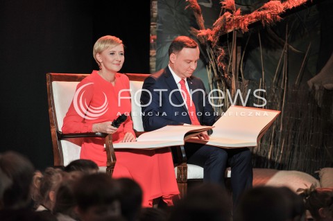  01.06.2017 WARSZAWA<br />DZIEN DZIECKA Z PARA PREZYDENCKA <br />N/Z AGATA KORNHAUSER DUDA PREZYDENT RP ANDRZEJ DUDA<br /> 